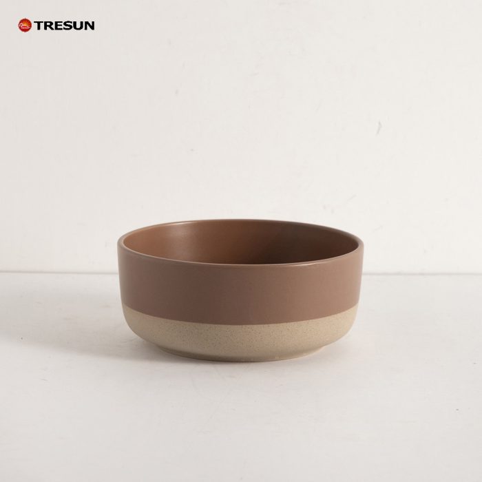Caramel Color Stoneware Ceramic Dinnerware Set TRSC2504030