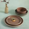 Caramel Color Stoneware Ceramic Dinnerware Set TRSC2504030
