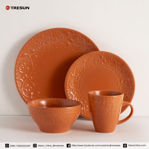 Embossed Color Glazed Dinnerware Set TRSC2504028 (1)