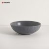 Embossed Grey Color Stoneware Dinnerware Set TRSC2504029