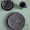 Embossed Grey Color Stoneware Dinnerware Set TRSC2504029