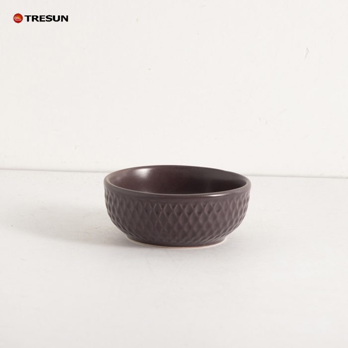 TRESUN Brown Yellow Stoneware Plates and Bowls Sets TRSC2504032