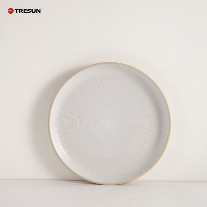 TRESUN Cream Khaki Stoneware Dinnerware Set TRSC2504031