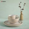 TRESUN Cream Khaki Stoneware Dinnerware Set TRSC2504031